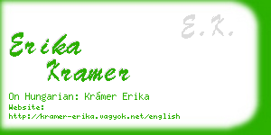 erika kramer business card